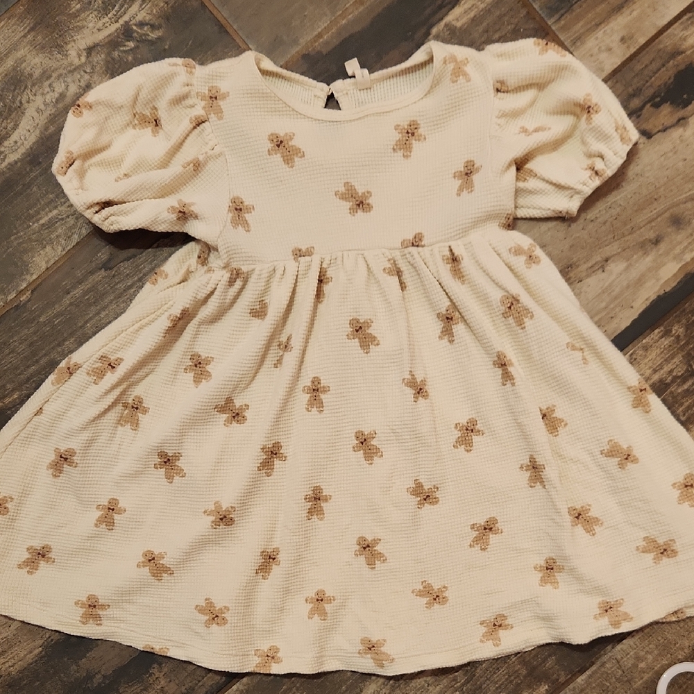 Quincy Mae Gingerbread Man Dress 4T-5T
